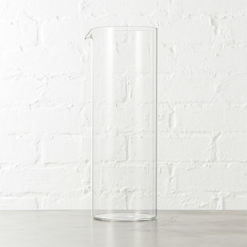 {DONATING SOON} CB2 large beaker glass pitcher